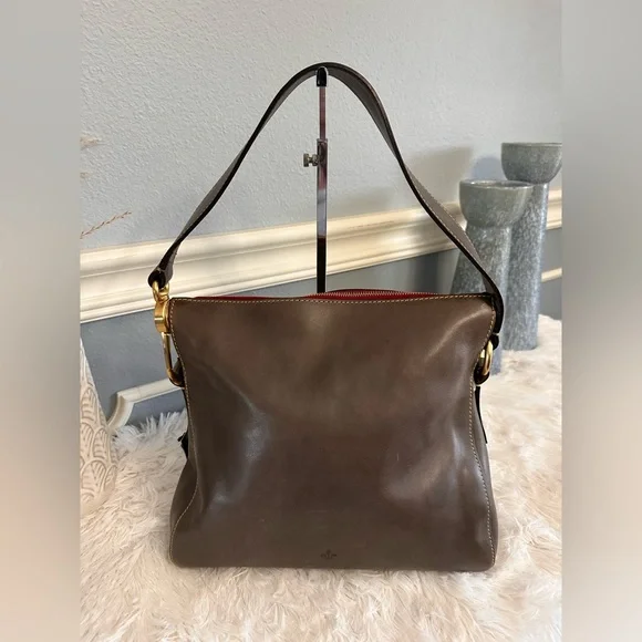 NEW Dooney & Bourke Florentine Laurel Hobo Bag in Charcoal - Picture 3 of 12